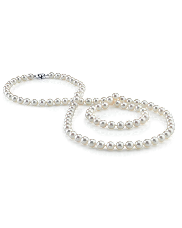 8.5-9.5mm White Freshwater Pearl Necklace - AAAA Quality