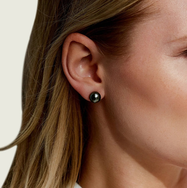 Tahitian pearl diamond earrings Clearance