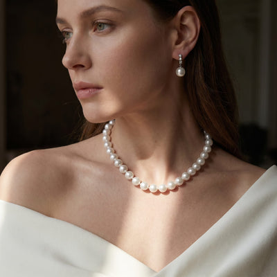 White South Sea Pearl Necklace, 10.0-11.0mm - AAAA Quality