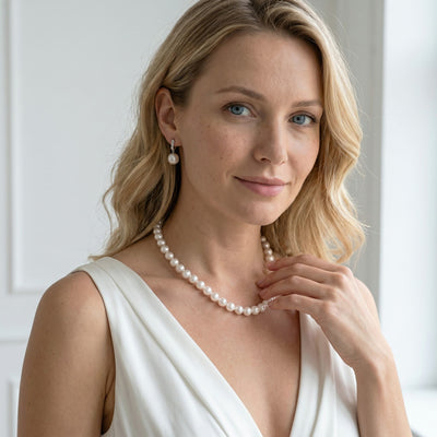 White South Sea Pearl Necklace, 10.0-12.0mm - AAAA Quality