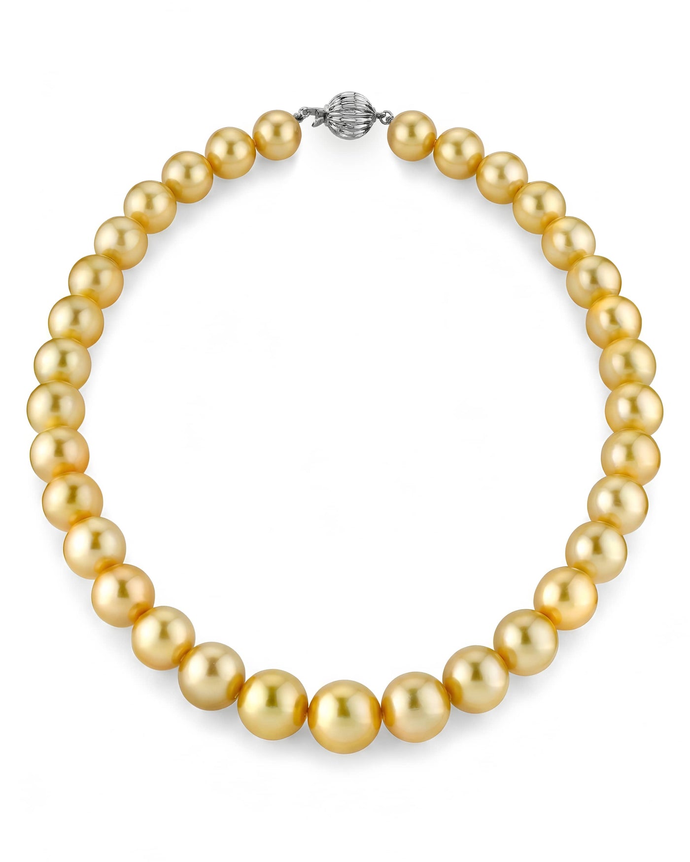 Golden South Sea Pearl Necklace, 10.0-12.0mm - AAAA Quality