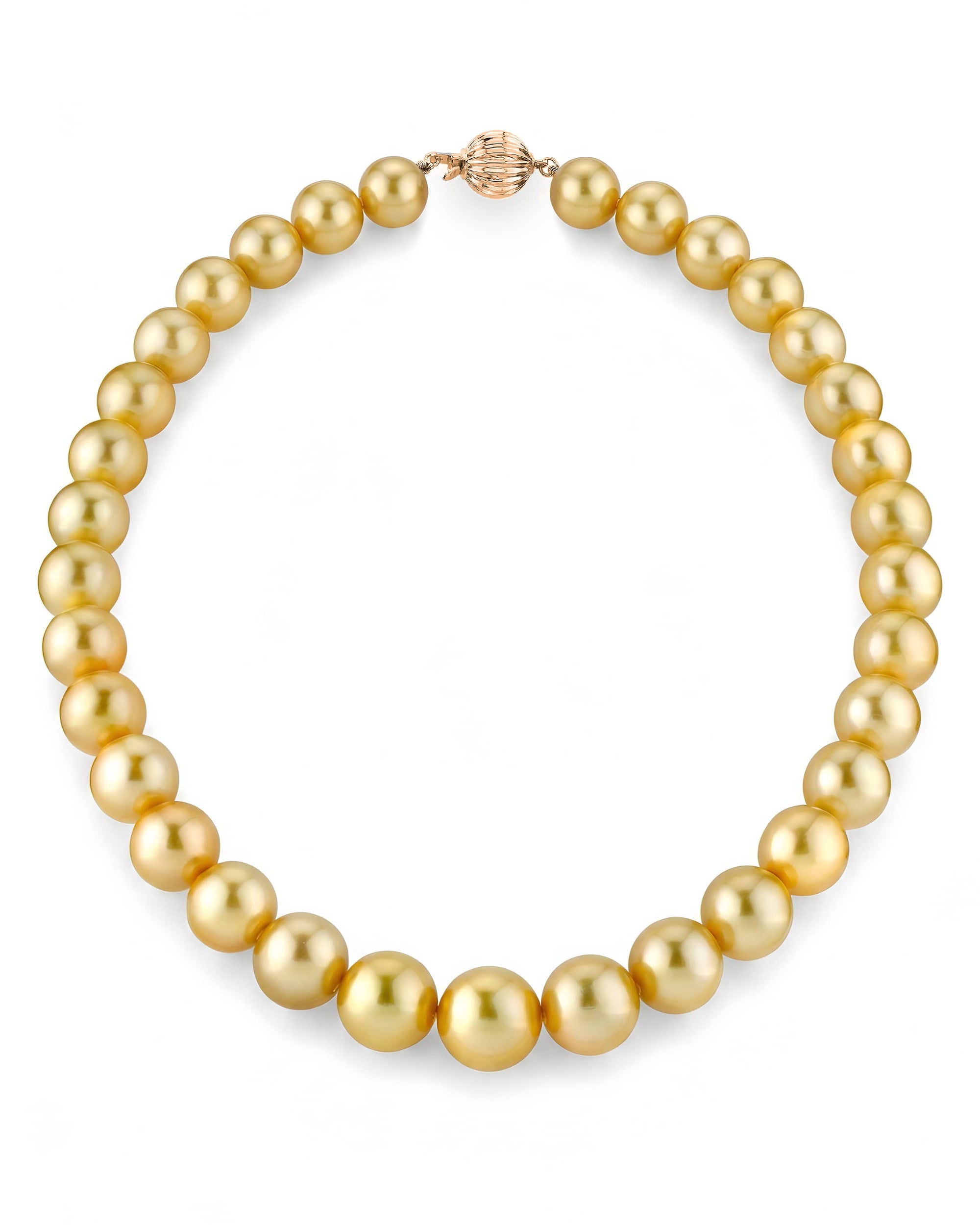 Golden South Sea Pearl Necklace, 10.0-12.0mm - AAAA Quality