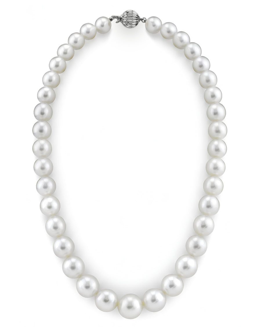 White South Sea Pearl Necklace, 10.0-13.0mm - AAAA Quality