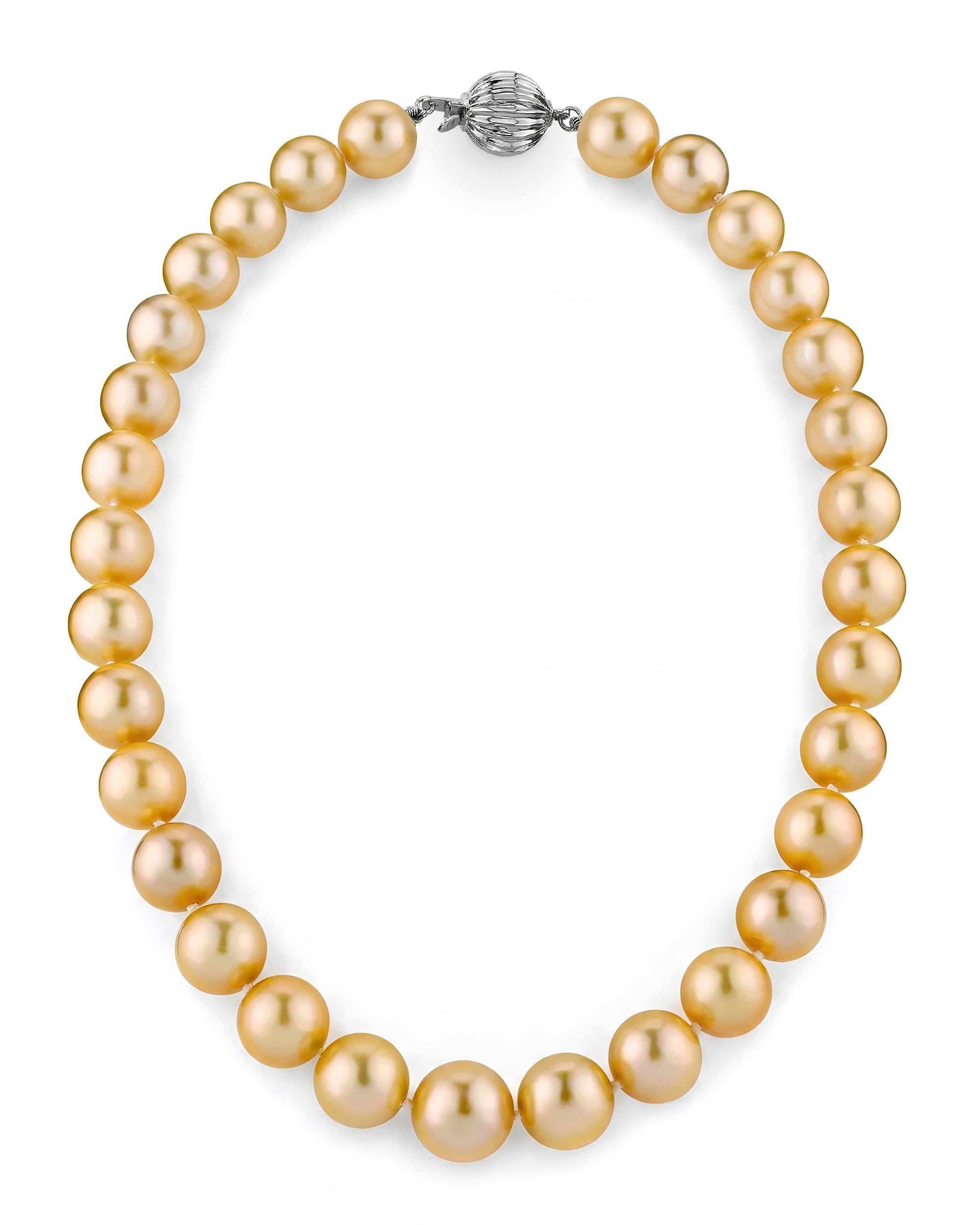 11-13mm Golden South Sea Pearl Necklace - AAAA Quality