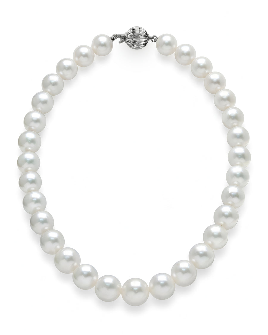 White South Sea Pearl Necklace, 11.0-13.0mm - AAA/Gem Quality