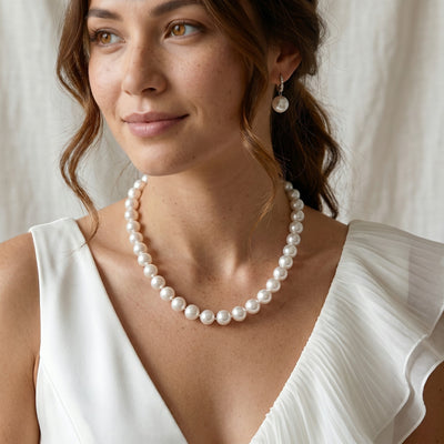 White South Sea Pearl Necklace, 11.0-14.0mm - AAAA Quality