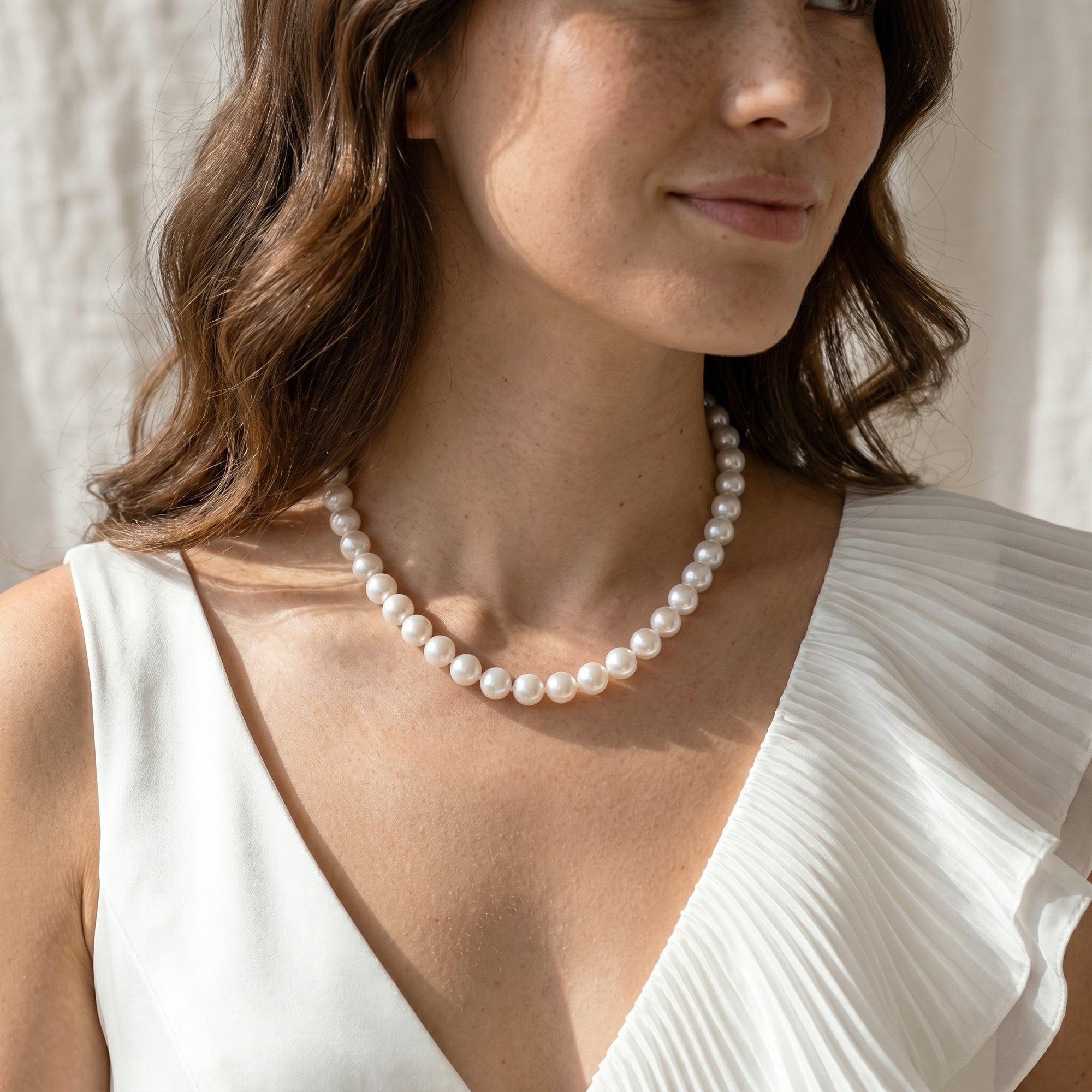 White South Sea Pearl Necklace, 11.0-14.0mm - AAAA Quality