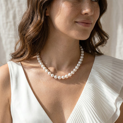White South Sea Pearl Necklace, 11.0-14.0mm - AAAA Quality