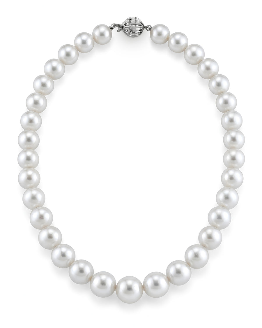 12-14mm White South Sea Pearl Necklace - AAAA Quality