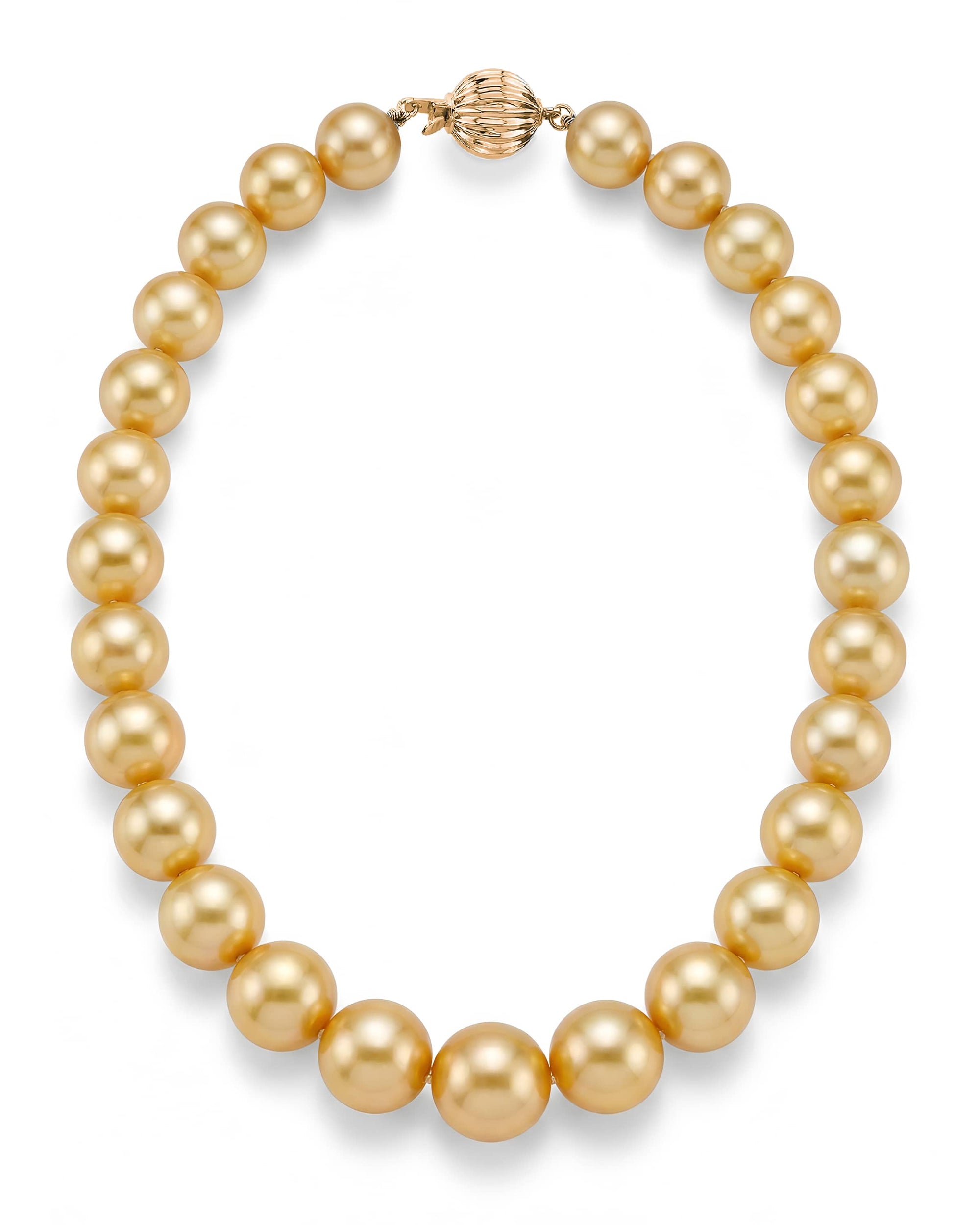 Golden South Sea Pearl Necklace, 13.0-15.0mm - AAAA Quality