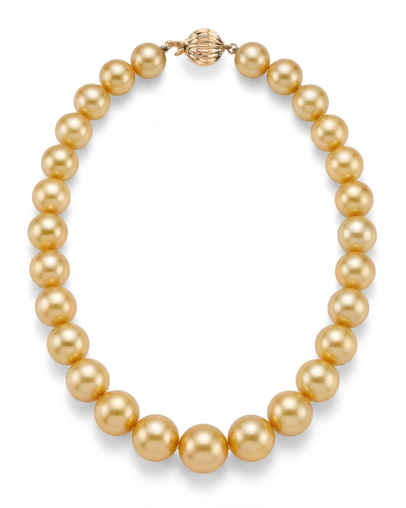 Golden South Sea Pearl Necklace, 13.0-15.0mm - AAAA Quality