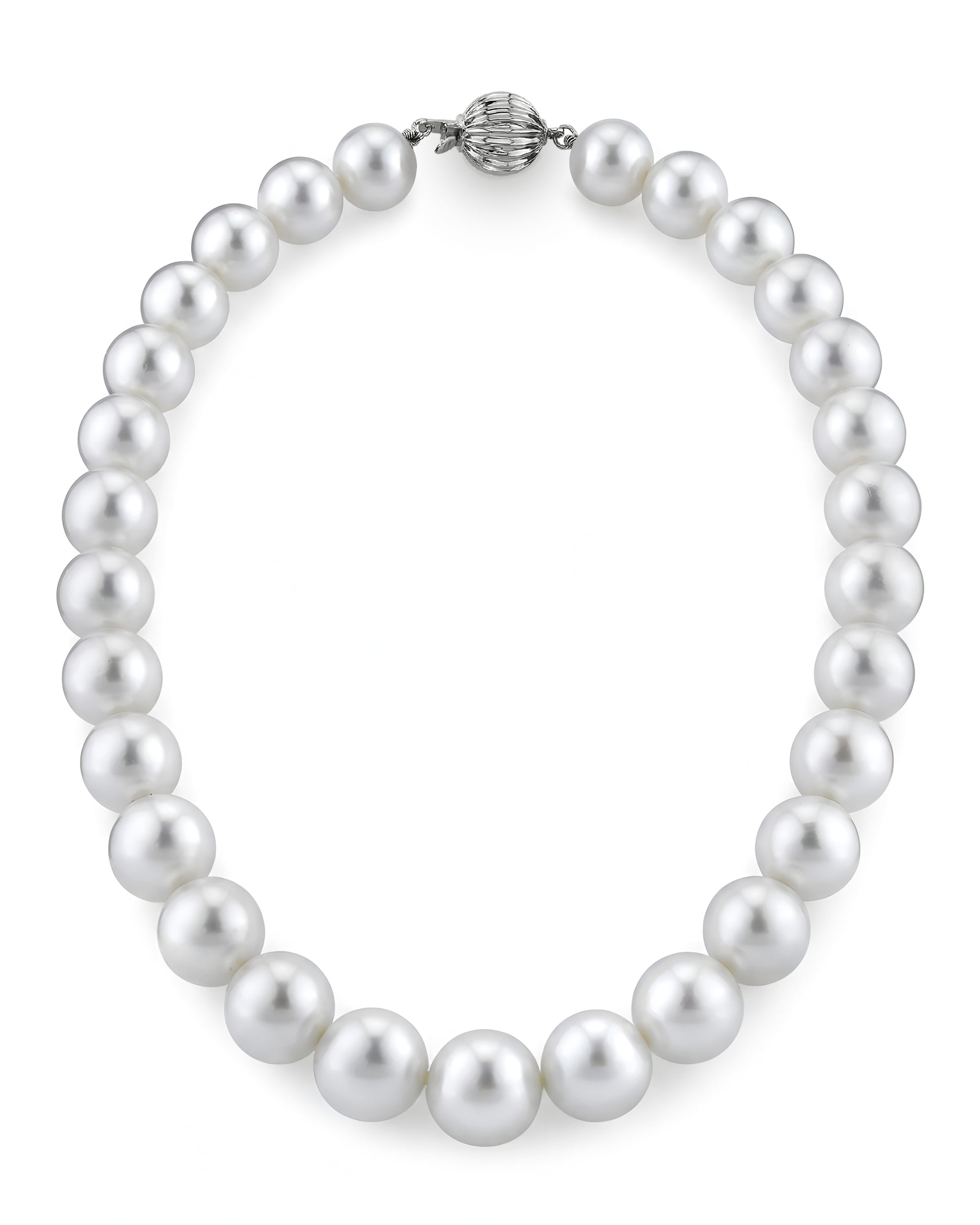 White South Sea Pearl Necklace, 13.0-15.0mm - AAAA Quality