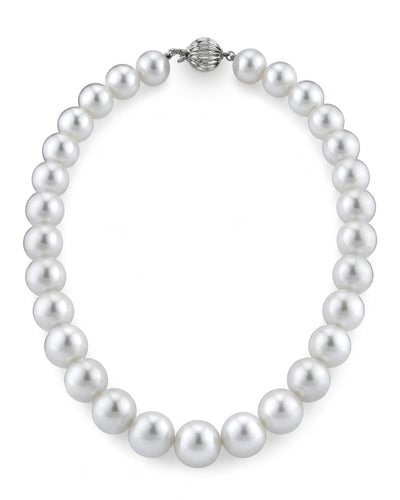 White South Sea Pearl Necklace, 13.0-15.0mm - AAAA Quality