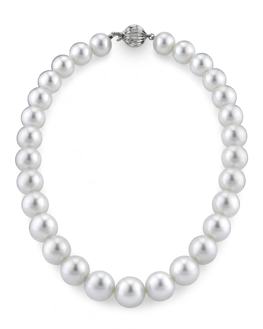 White South Sea Pearl Necklace, 13.0-15.0mm - AAAA Quality