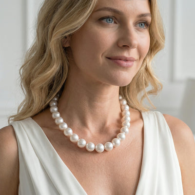 White South Sea Pearl Necklace, 15.0-16.0mm - AAA Quality