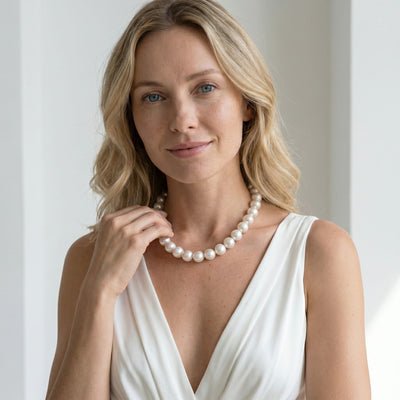 White South Sea Pearl Necklace, 15.0-16.0mm - AAA Quality