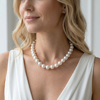 White South Sea Pearl Necklace, 15.0-16.0mm - AAA Quality