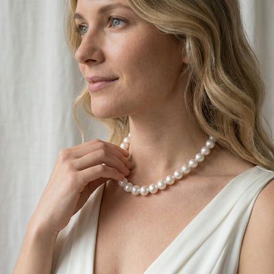 16-18.9mm White South Sea Pearl Necklace- AAAA Quality VENUS CERTIFIED