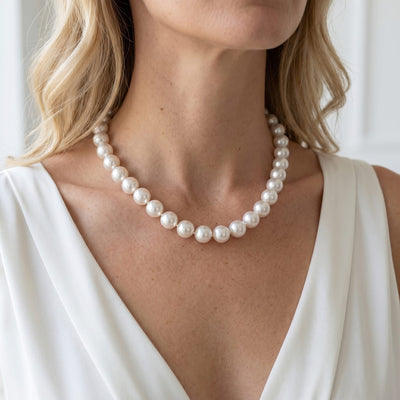 White South Sea Pearl Necklace, 17.0-18.0mm - AAA/Gem Quality