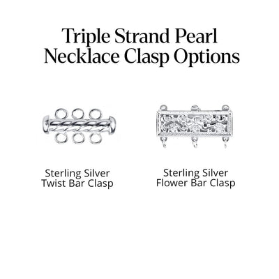 Triple Hanadama Akoya Pearl Bracelet