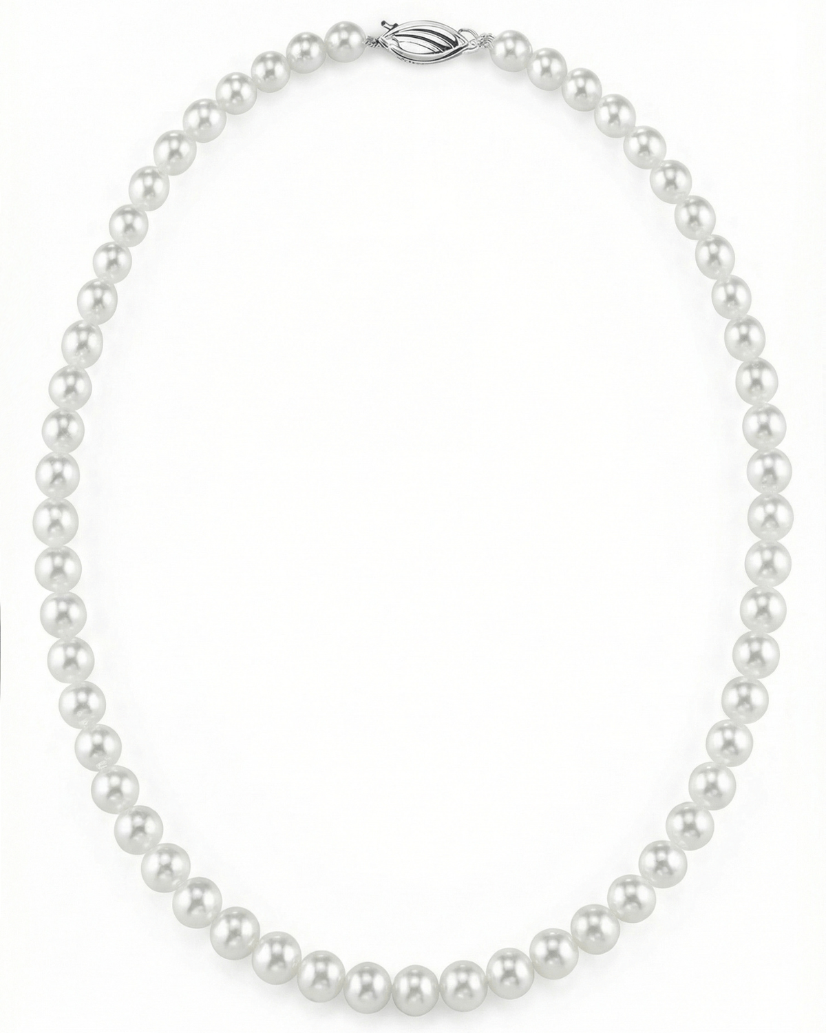 5.0-7.0mm Japanese Akoya White Graduated Pearl Necklace