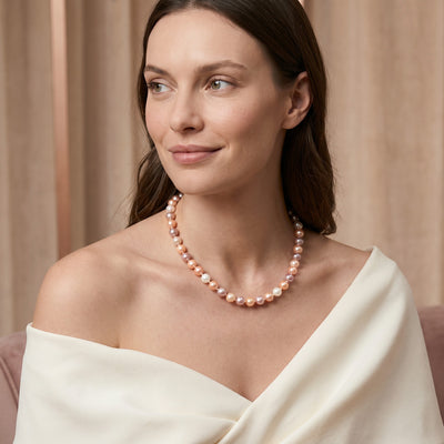 6.5-7.0mm Freshwater Multicolor Pearl Necklace - AAA Quality