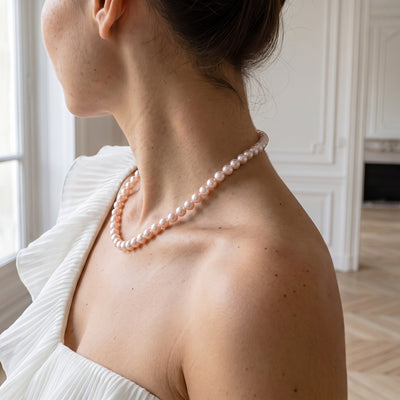 6.5-7.0mm White Freshwater Pearl Necklace - AAAA Quality