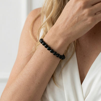 Black Japanese Akoya Pearl Bracelet, 7.0-7.5mm