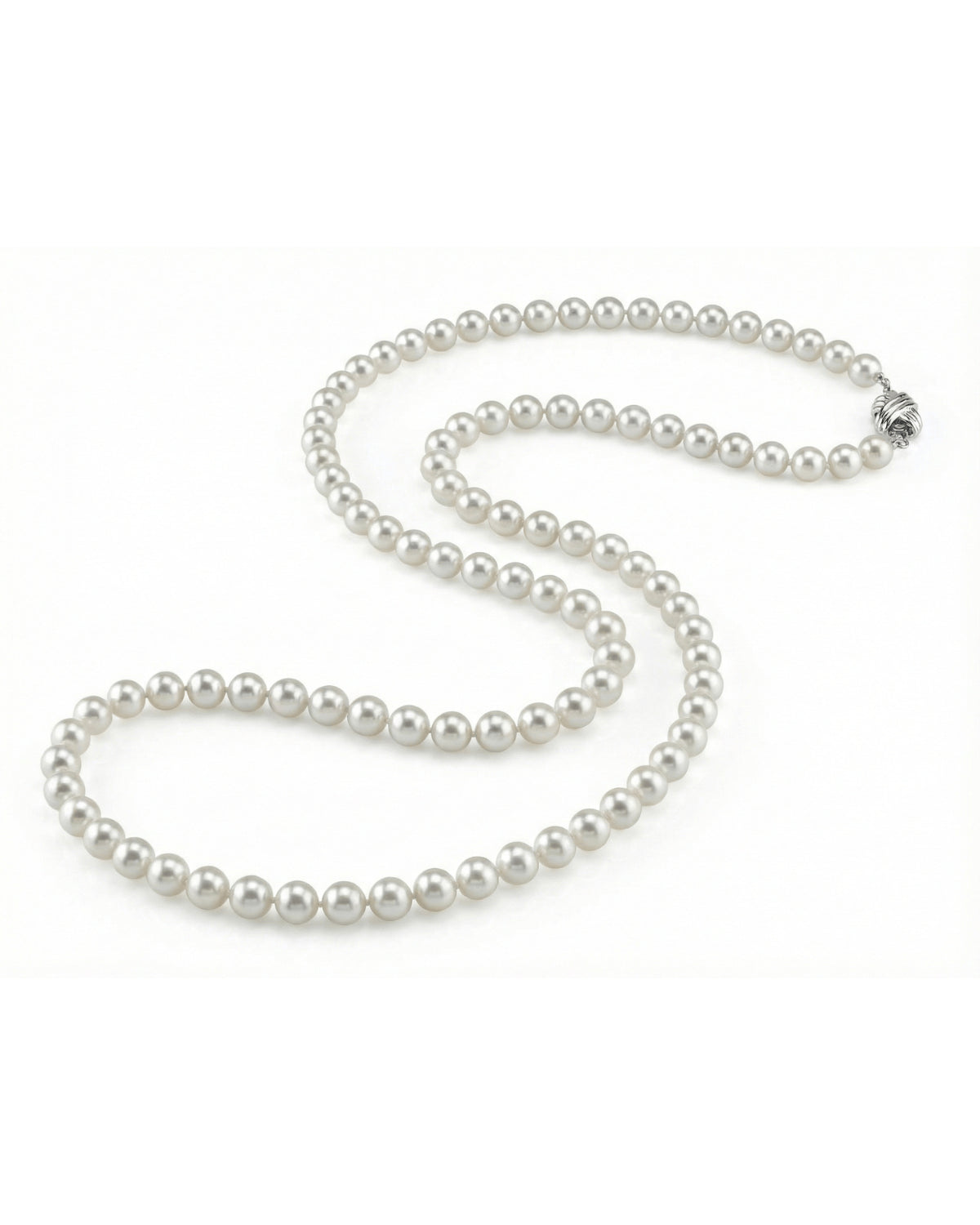8.0-8.5mm Opera Length Freshwater Pearl Necklace
