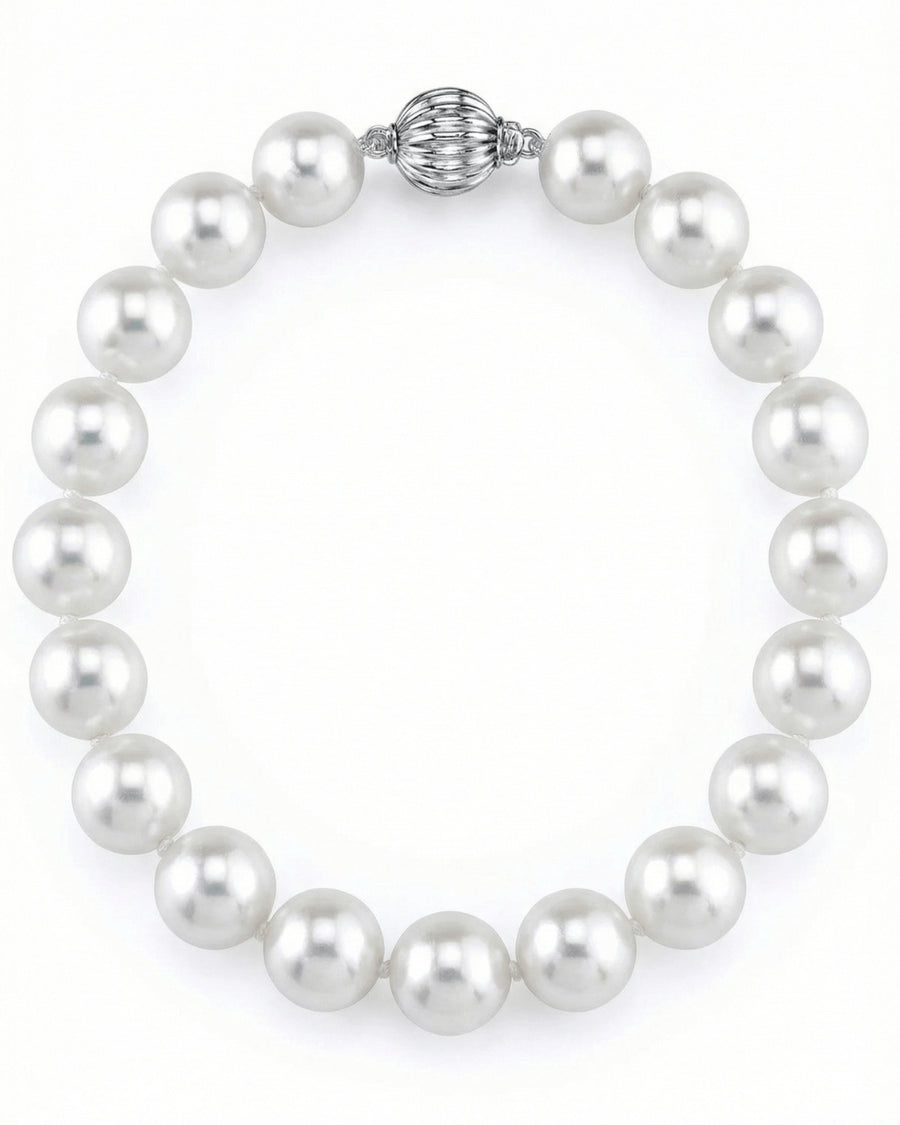8.0-8.5mm White Freshwater Pearl Bracelet - AAAA Quality
