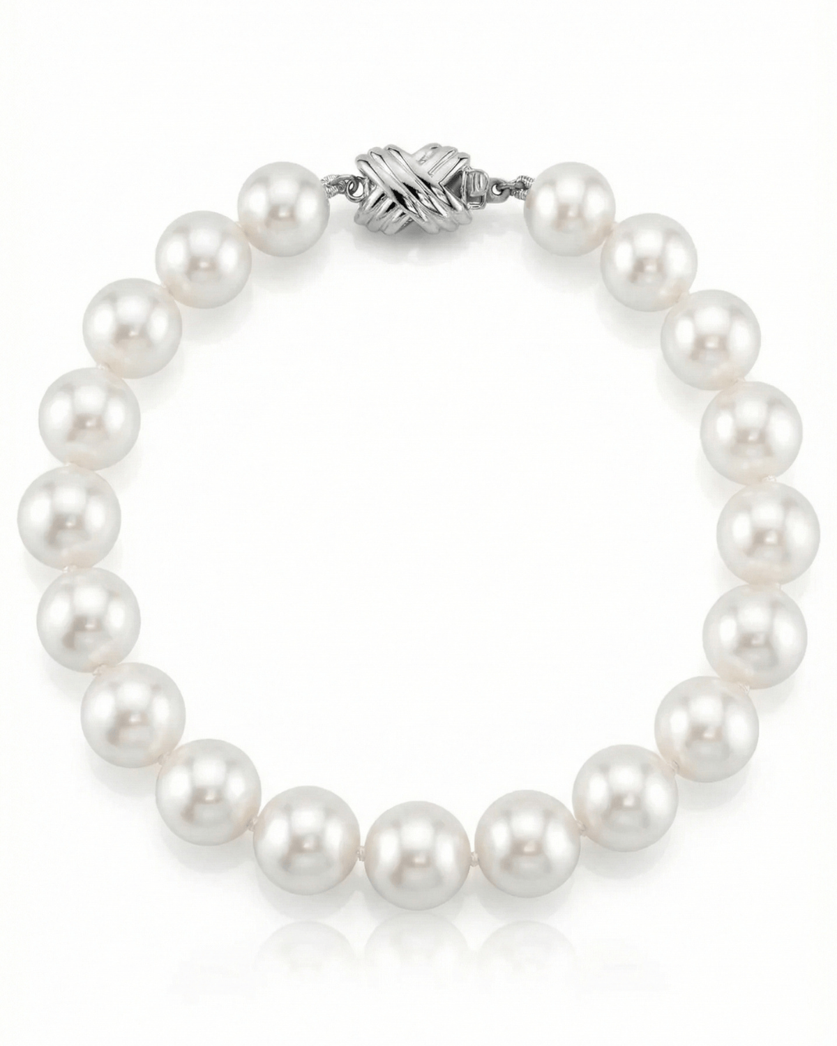 8.5-9.5mm White Freshwater Pearl Bracelet - AAAA Quality