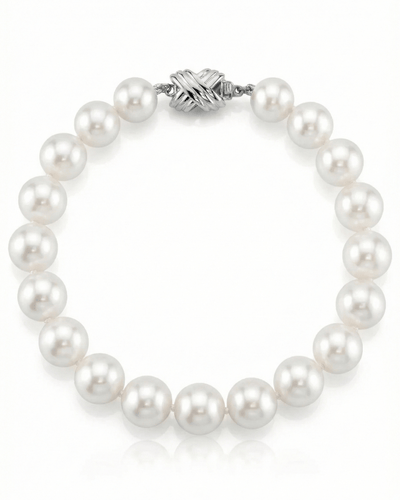 8.5-9.5mm White Freshwater Pearl Bracelet - AAAA Quality