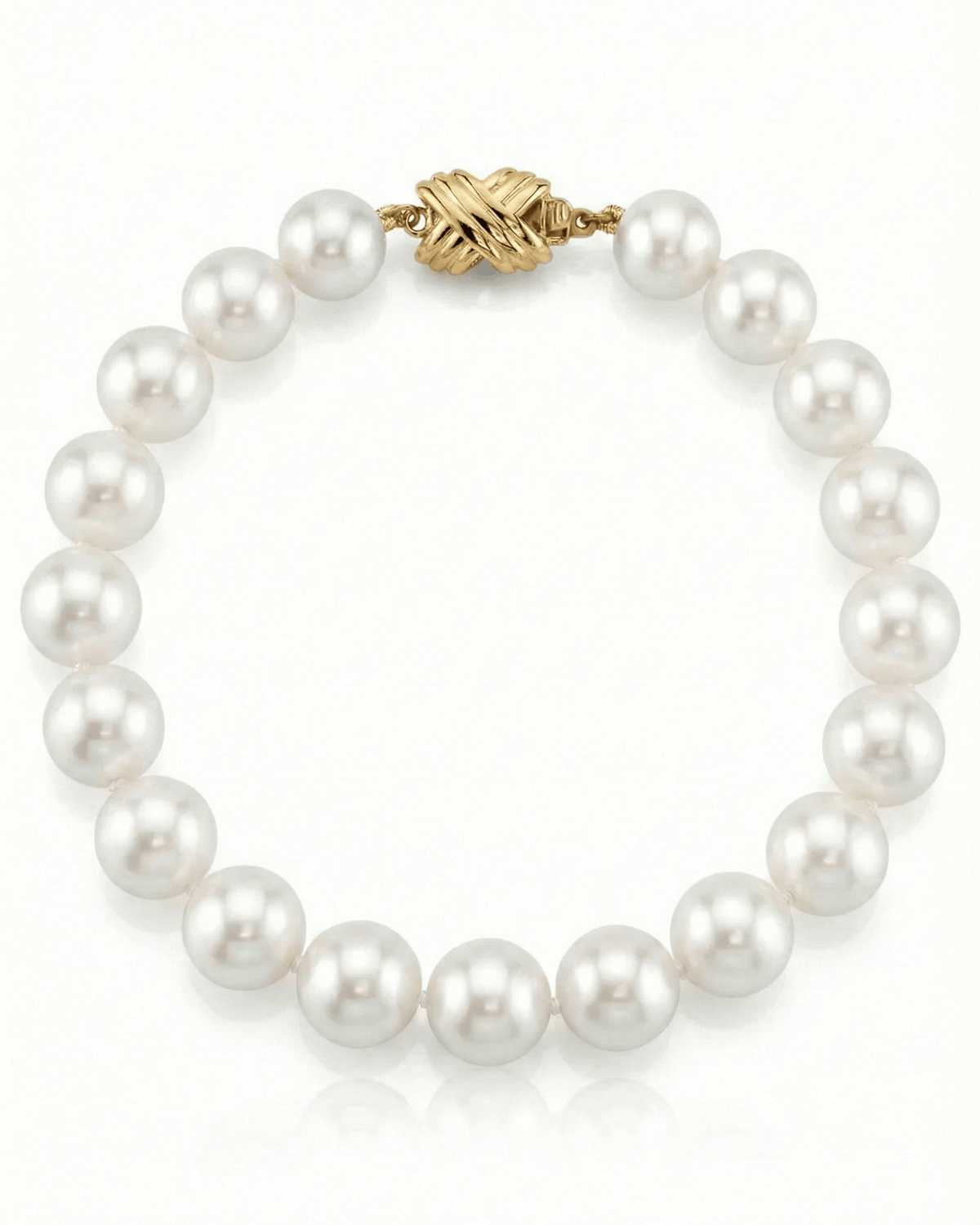 8.5-9.5mm White Freshwater Pearl Bracelet - AAAA Quality