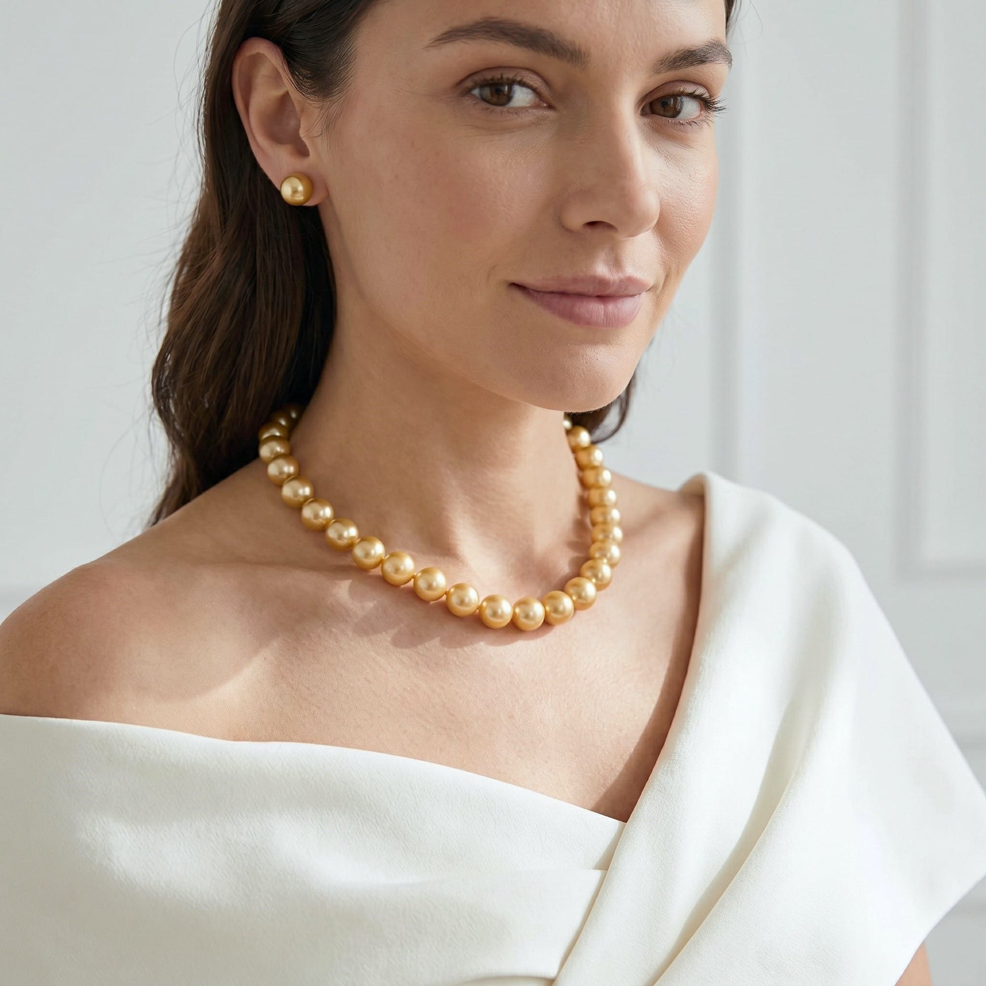 Golden South Sea Pearl Necklace, 9.0-11.0mm - AAAA/Gem Quality