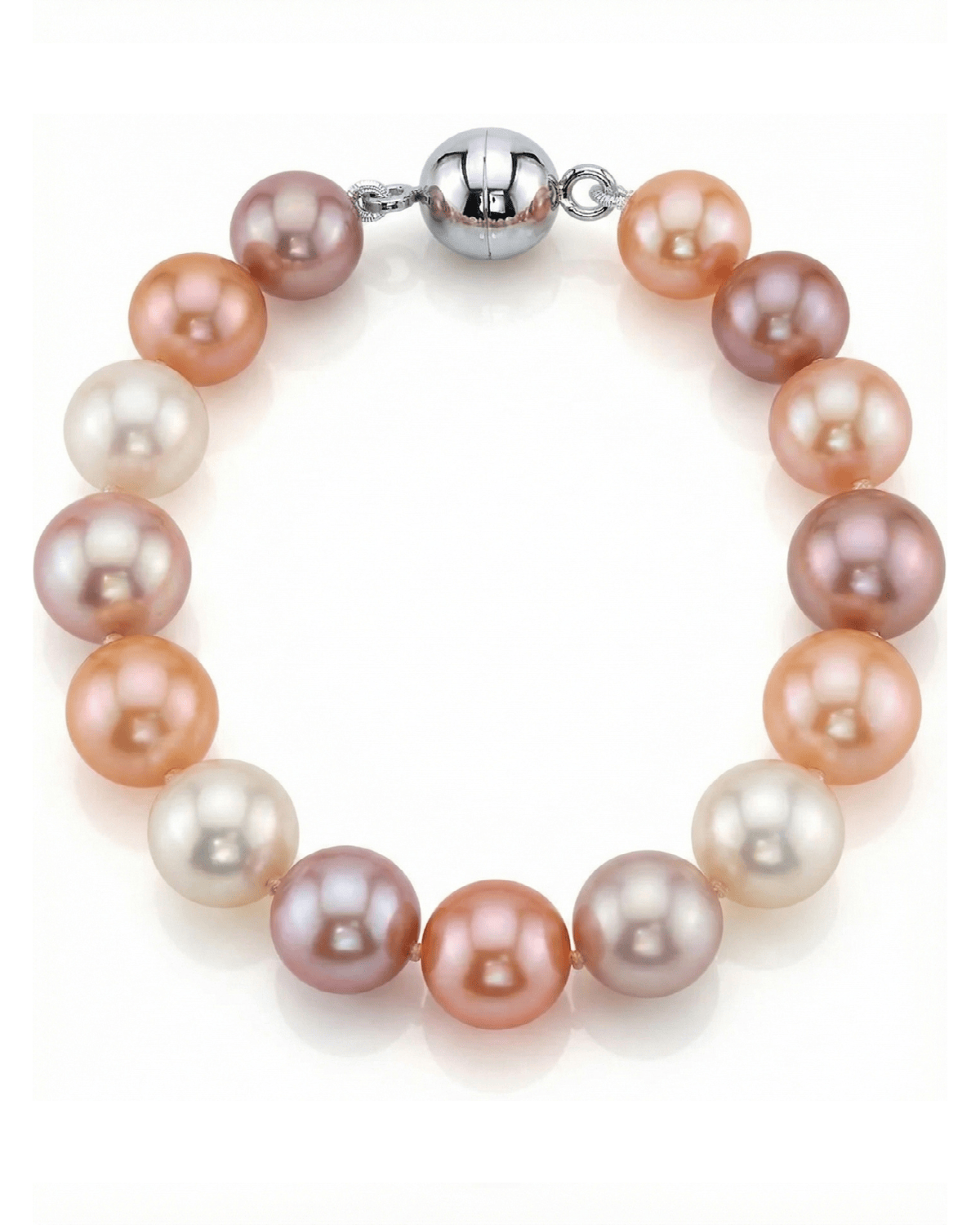 9.5-10.5mm Multicolor Freshwater Pearl Bracelet - AAAA Quality