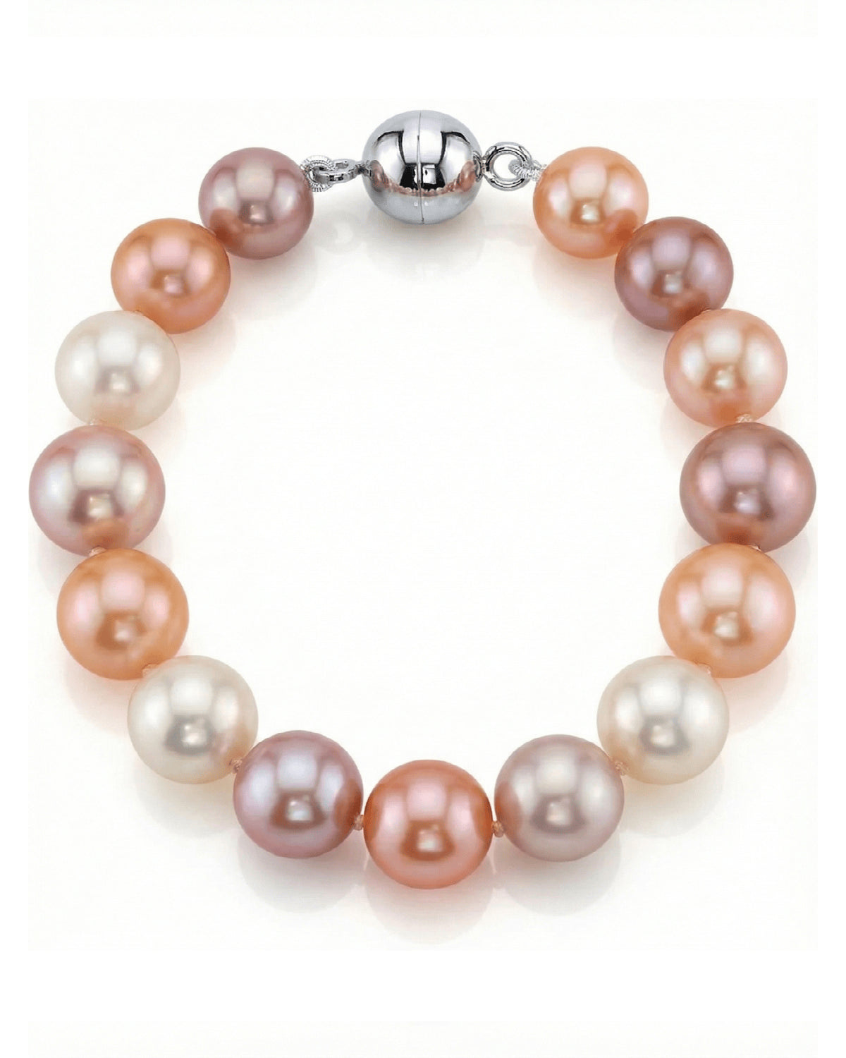 9.5-10.5mm Multicolor Freshwater Pearl Bracelet - AAAA Quality