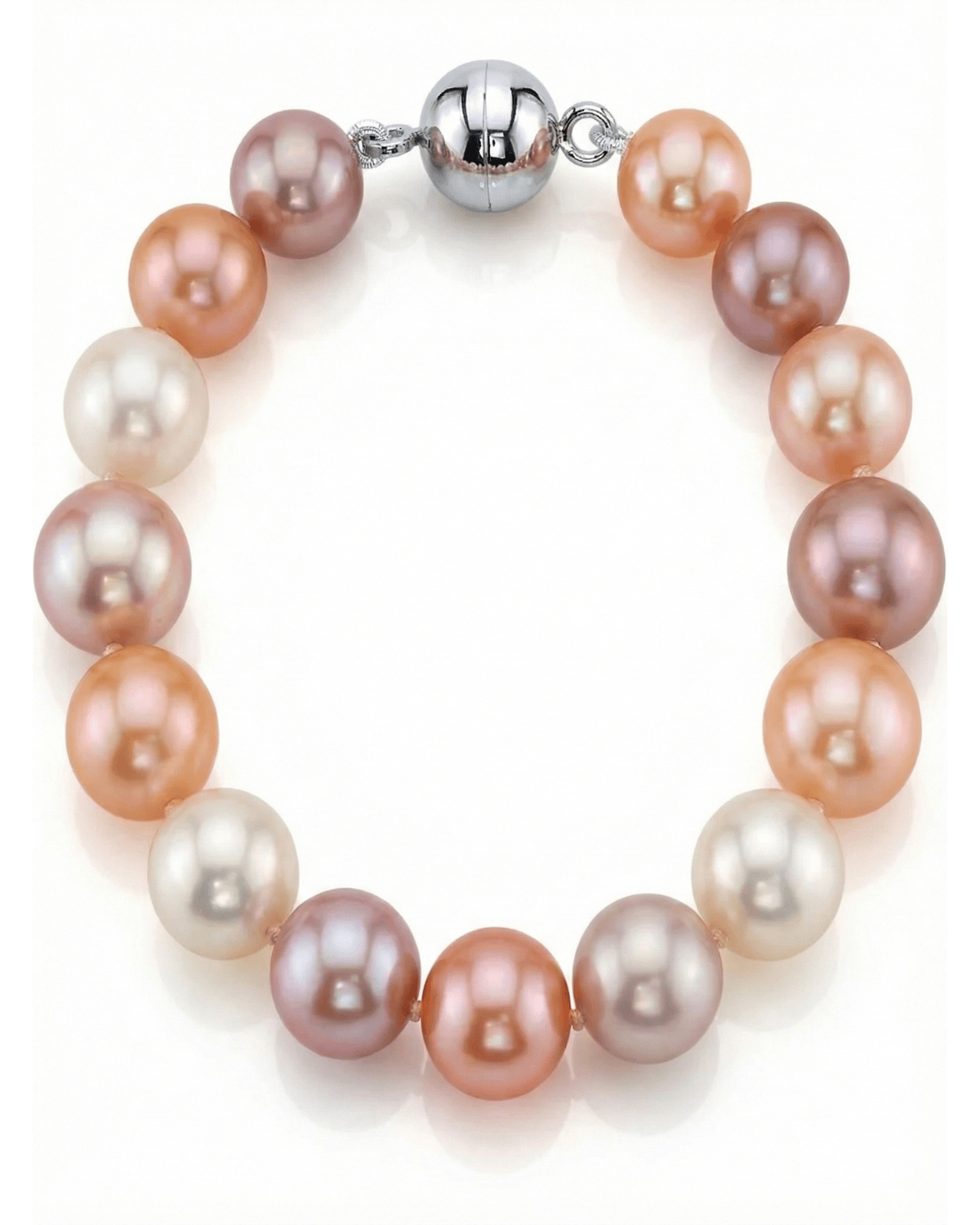 9.5-10.5mm Multicolor Freshwater Pearl Bracelet - AAA Quality