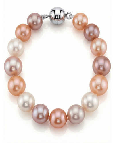 9.5-10.5mm Multicolor Freshwater Pearl Bracelet - AAA Quality