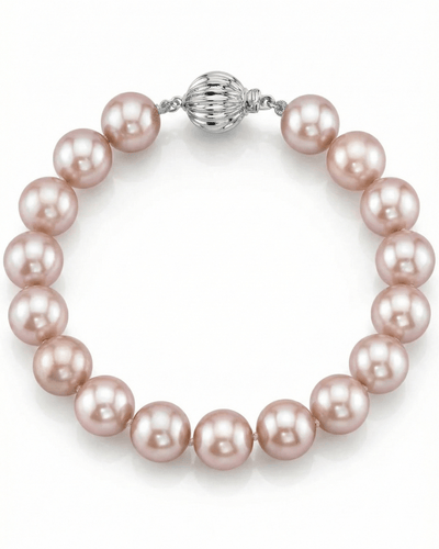 9.5-10.5mm Pink Freshwater Pearl Bracelet