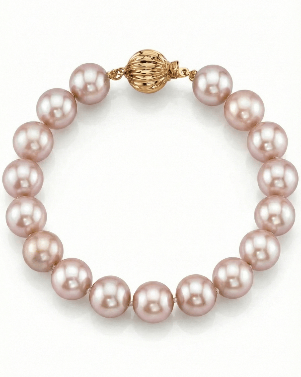 9.5-10.5mm Pink Freshwater Pearl Bracelet