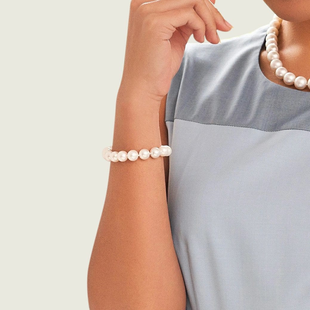 White South Sea Pearl Bracelet, 10.0-11.0mm