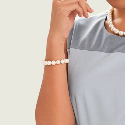 White South Sea Pearl Bracelet, 10.0-11.0mm