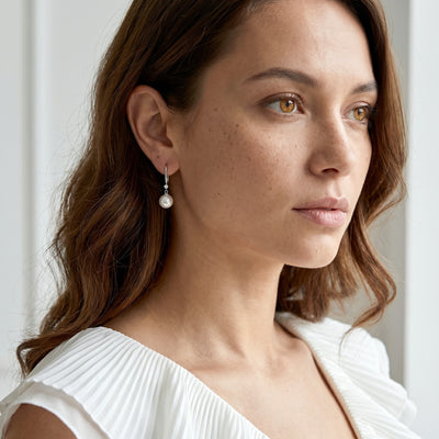 Akoya Pearl & Diamond Michelle Earrings