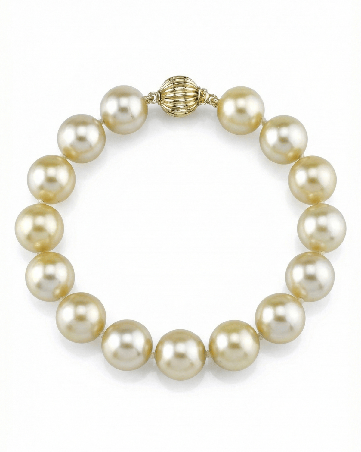 Champagne Golden South Sea Pearl Bracelet, 9.0-10.0mm