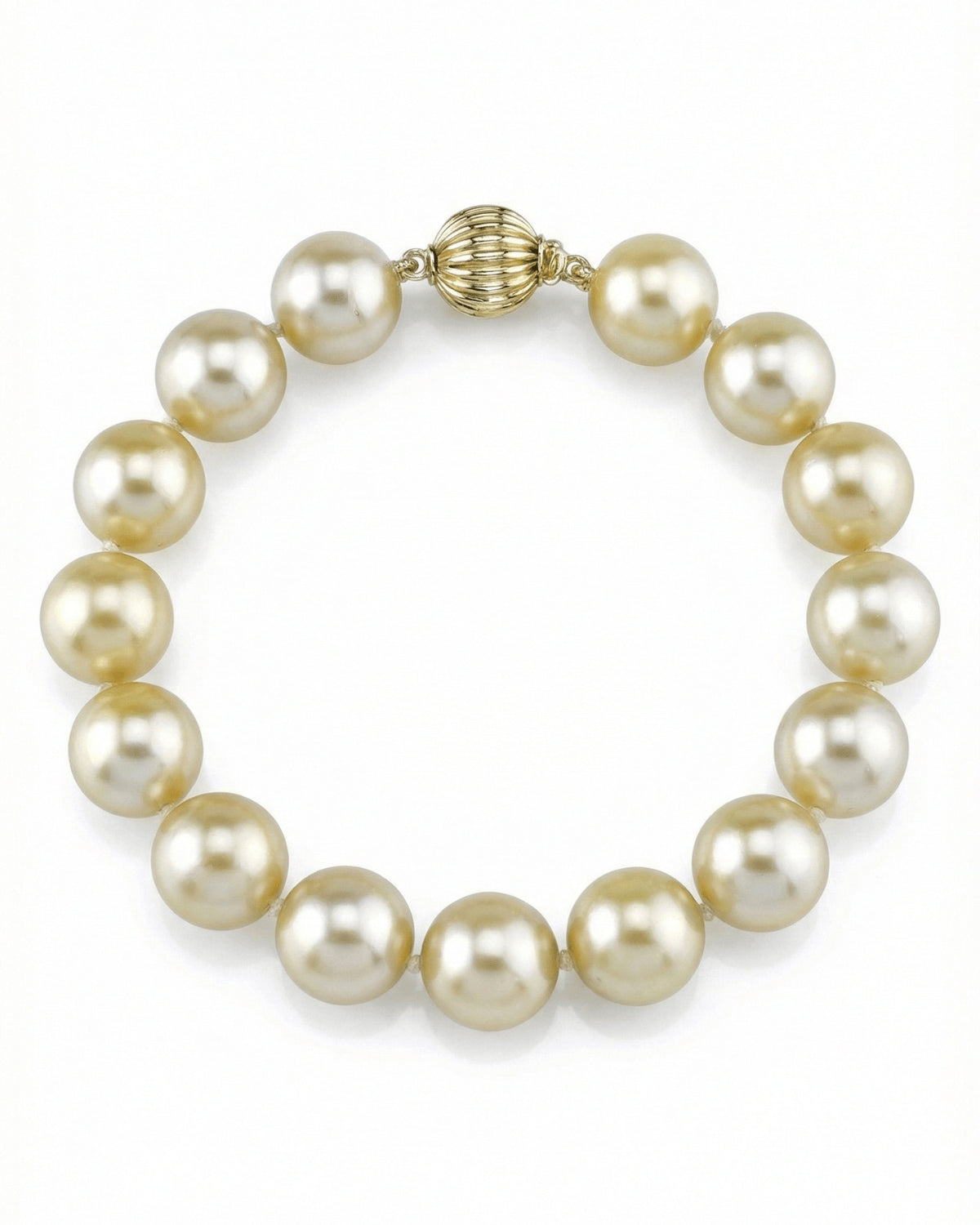 Champagne Golden South Sea Pearl Bracelet, 9.0-10.0mm