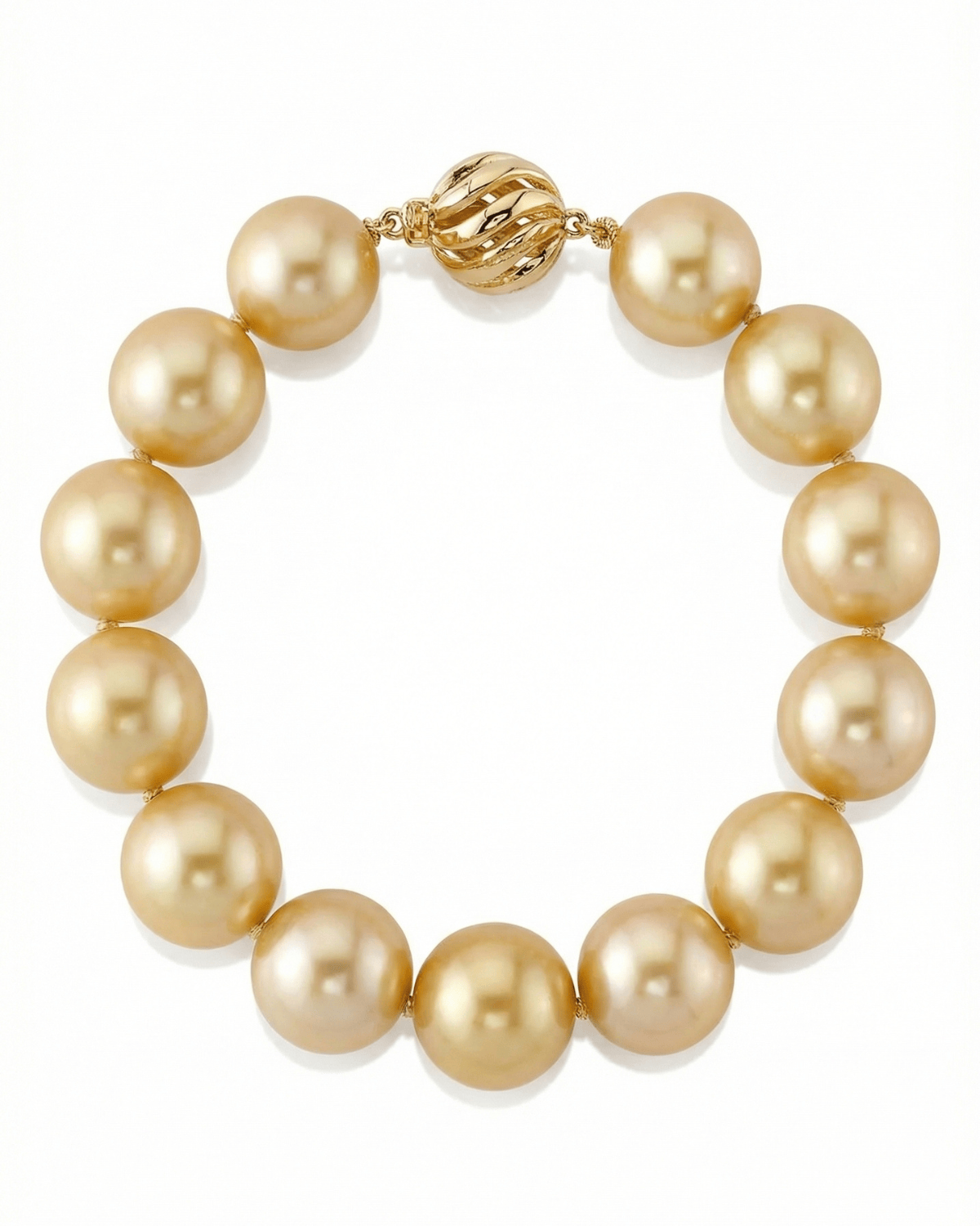 Golden South Sea Pearl Bracelet, 11.0-12.0mm