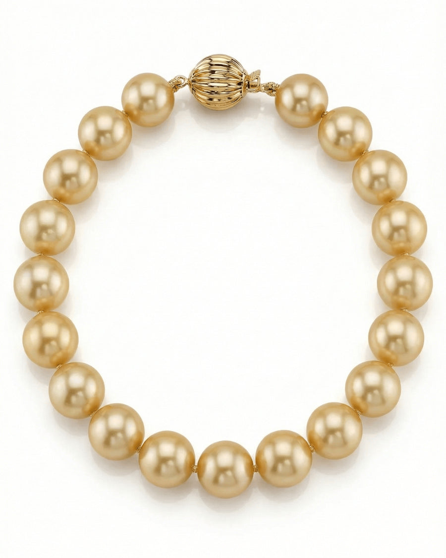 Golden South Sea Pearl Bracelet, 8.0-9.0mm