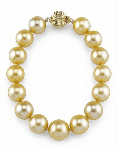 Golden South Sea Pearl Bracelet, 9.0-10.0mm