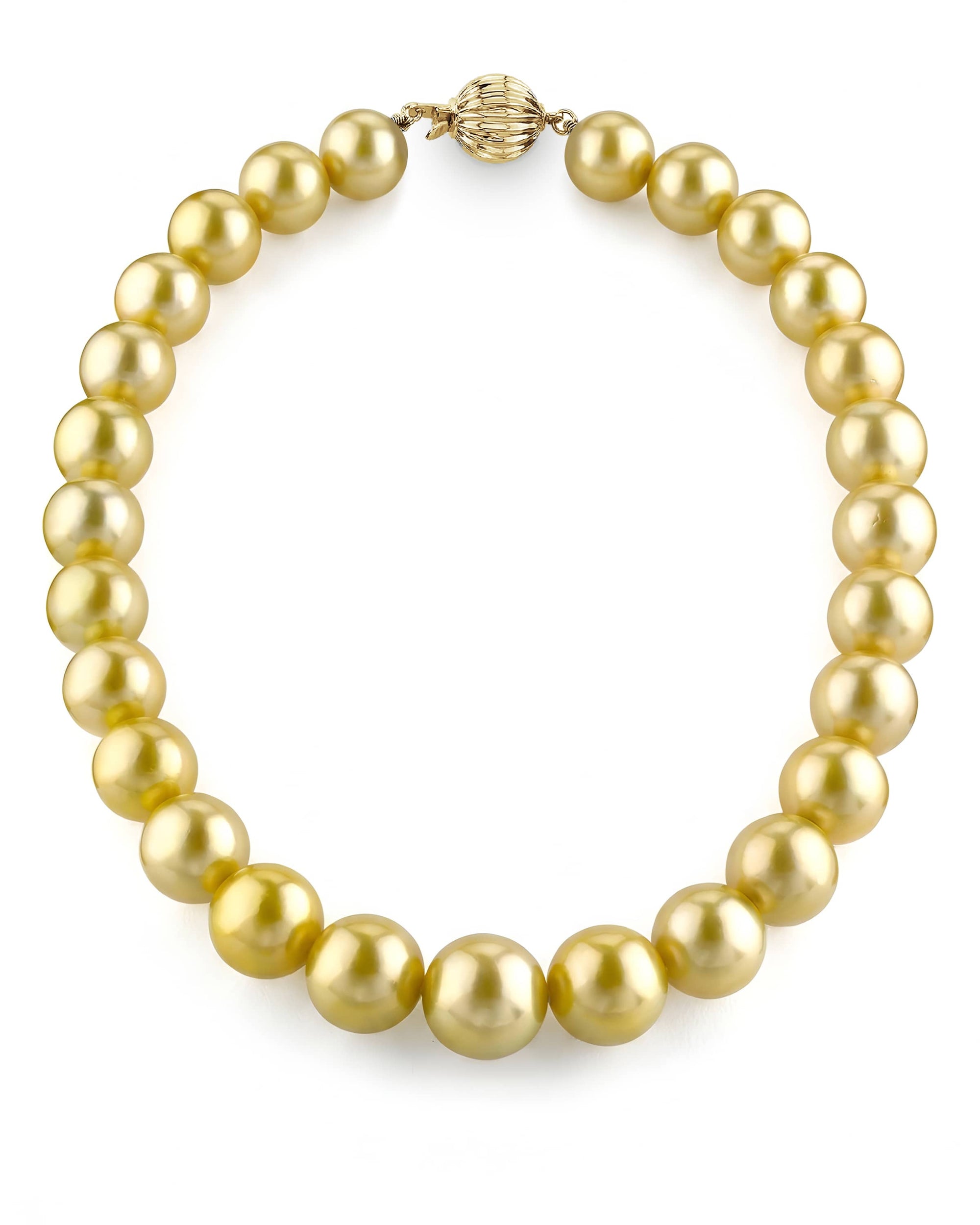 Golden South Sea Pearl Necklace, 13.0-15.0mm - AAA Quality