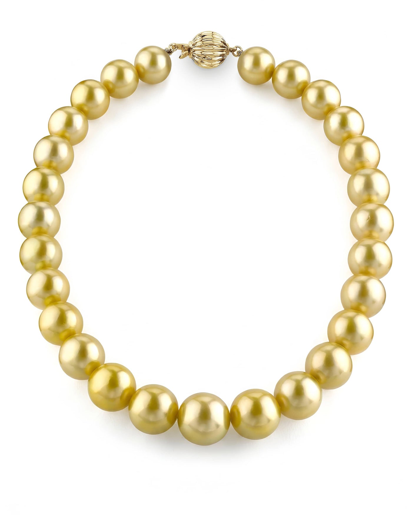 Golden South Sea Pearl Necklace, 13.0-15.0mm - AAA Quality